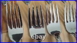 Oneida Community Brahms Stainless Flatware Lot 50 Pc Serv. For 6