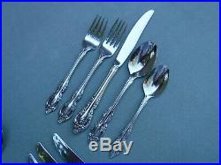 Oneida Community Brahms Stainless Steel Flatware 69pc Service for 12