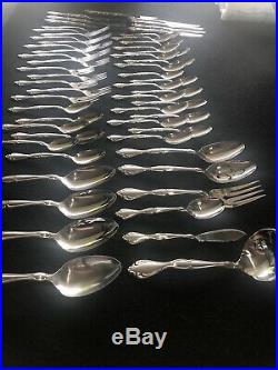Oneida Community CANTATA Glossy stainless Flatware set with Serving Sets 57pcs