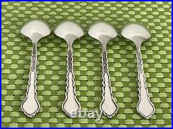 Oneida Community CELLO Stainless 4 Teaspoons Burnished Glossy Flatware A23G