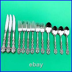 Oneida Community CHANDELIER Glossy Stainless Flatware 13 Mixed Pieces Glossy