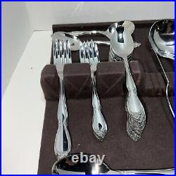 Oneida Community CHATELAINE Stainless Flatware Service For 8 Plus Extra Pcs