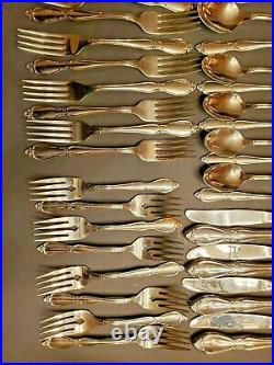 Oneida Community CHATELAINE Stainless Flatware Set 64 Pieces Service For 8