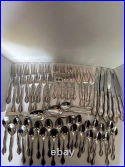 Oneida Community Cantata 63 Pc Stainless Flatware Set Service for 12 MCM