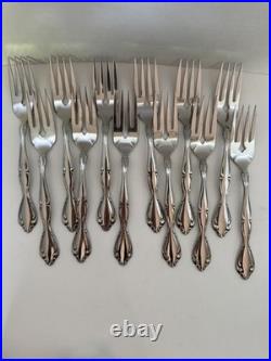 Oneida Community Cantata 63 Pc Stainless Flatware Set Service for 12 MCM Oneida Community Cantata 63 Pc Stainless Flatware Set Service for 12 MCM