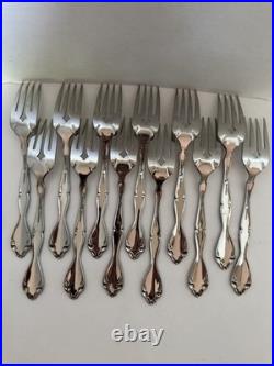 Oneida Community Cantata 63 Pc Stainless Flatware Set Service for 12 MCM Oneida Community Cantata 63 Pc Stainless Flatware Set Service for 12 MCM