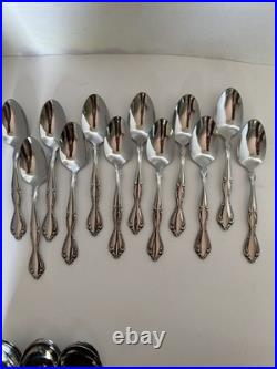 Oneida Community Cantata 63 Pc Stainless Flatware Set Service for 12 MCM