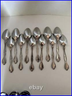 Oneida Community Cantata 63 Pc Stainless Flatware Set Service for 12 MCM