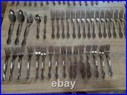 Oneida Community Cantata 83 PIECES SET Stainless Flatware 16 Place (-2 Teaspns)