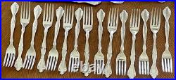 Oneida Community Cantata Glossy Stainless Flatware Set 110 Pc USA China Vintage