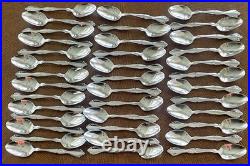 Oneida Community Cantata Glossy Stainless Flatware Set 110 Pc USA China Vintage
