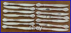 Oneida Community Cantata Glossy Stainless Flatware Set 110 Pc USA China Vintage