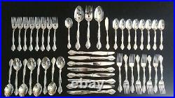 Oneida Community Cantata Glossy Stainless Flatware Set 45 pieces 8 Settings USA