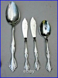 Oneida Community Cantata Glossy stainless Flatware Set 79 pieces