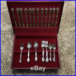 Oneida Community Cantata stainless Flatware Set 56 pieces +2 Serving Spoons Box