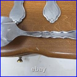 Oneida Community Cello Satinique 81 Pc Stainless Steel Flatware Set + Serving Pc