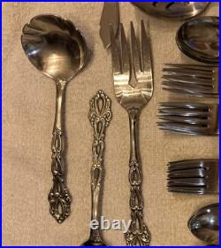 Oneida Community Chandelier Stainless Flatware 43 Piece Serving Utensils Nice