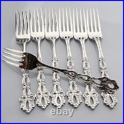 Oneida Community Chandelier Stainless Steel 7 Dinner Forks MINT