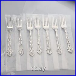 Oneida Community Chandelier Stainless Steel 7 Dinner Forks MINT