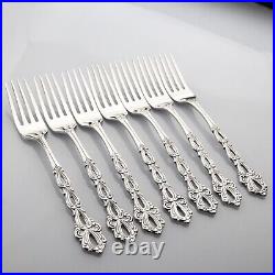 Oneida Community Chandelier Stainless Steel 7 Dinner Forks MINT