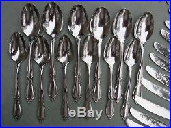 Oneida Community Chatelaine Stainless Steel Flatware Set for 12 w Serving 68pc