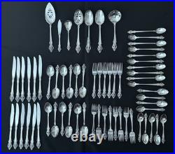 Oneida Community Cherbourg Stainless Silverware Flatware 64 pc. WithServing pcs