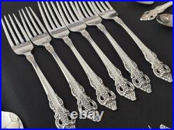 Oneida Community Cherbourg Stainless Silverware Flatware 64 pc. WithServing pcs