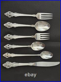 Oneida Community Cherbourg Stainless Silverware Flatware 64 pc. WithServing pcs