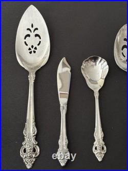 Oneida Community Cherbourg Stainless Silverware Flatware 64 pc. WithServing pcs