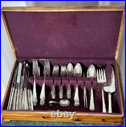 Oneida Community DEAUVILLE 1929 Art Deco Silverware Flatware Set Lot Silver fork