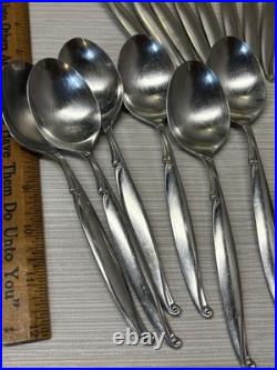 Oneida Community Driftwood Stainless Flatware & Tray 42 Pieces. Free Shipping