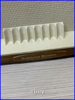 Oneida Community Driftwood Stainless Flatware & Tray 42 Pieces. Free Shipping