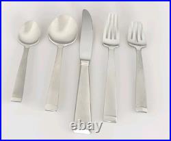 Oneida Community FROST Stainless Flatware USA Frosted Handle CHOICE 5 PC Sets