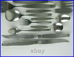 Oneida Community FROSTFIRE Stainless Flatware Set Service for 5+ 53pc