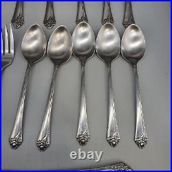 Oneida Community Fantasy Rose Flatware Lot 30 Pc 5 Settings