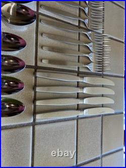 Oneida Community Frostfire MCM Stainless Flatware 24 Pc Set Svc For 4 + Serving