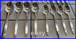 Oneida Community Frostfire MCM Stainless Flatware 24 Pc Set Svc For 4 + Serving