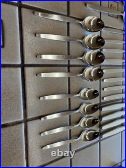 Oneida Community Frostfire MCM Stainless Flatware 24 Pc Set Svc For 4 + Serving
