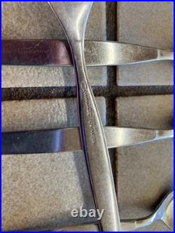 Oneida Community Frostfire MCM Stainless Flatware 24 Pc Set Svc For 4 + Serving