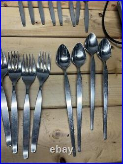 Oneida Community Frostfire Stainless Flatware 1964 Silverware Set 36 Piece Lot