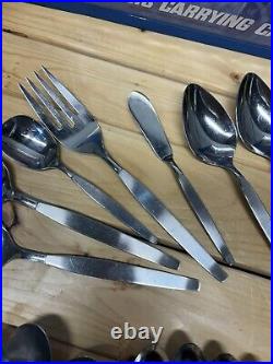 Oneida Community Frostfire Stainless Flatware 1964 Silverware Set 36 Piece Lot