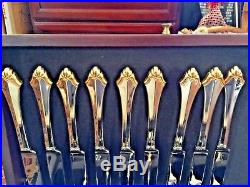 Oneida Community Golden Kenwood Stainless Flatware, Service 9, 53 Piece Set, New
