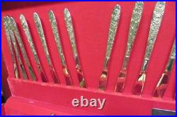 Oneida Community Golden Stainless Silverware Flatware 71pc