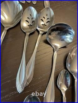 Oneida Community Heiress Stainless 12 Piece Serving Utensils 12 Soup Spoons