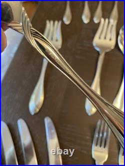 Oneida Community Heiress Stainless 12 Piece Serving Utensils 12 Soup Spoons