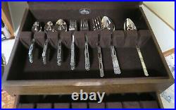 Oneida Community Madrid Black & No Accent Stainless Flatware + Serving Lot 51 Bx