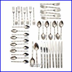 Oneida Community Madrid Flatware Stainless No Black Accent Serving 43 Pc
