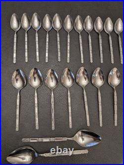 Oneida Community Madrid Flatware Stainless No Black Accent Serving 43 Pc