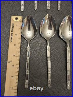 Oneida Community Madrid Flatware Stainless No Black Accent Serving 43 Pc