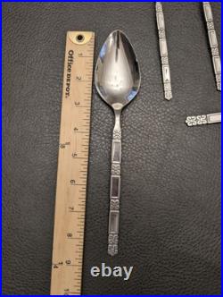 Oneida Community Madrid Flatware Stainless No Black Accent Serving 43 Pc